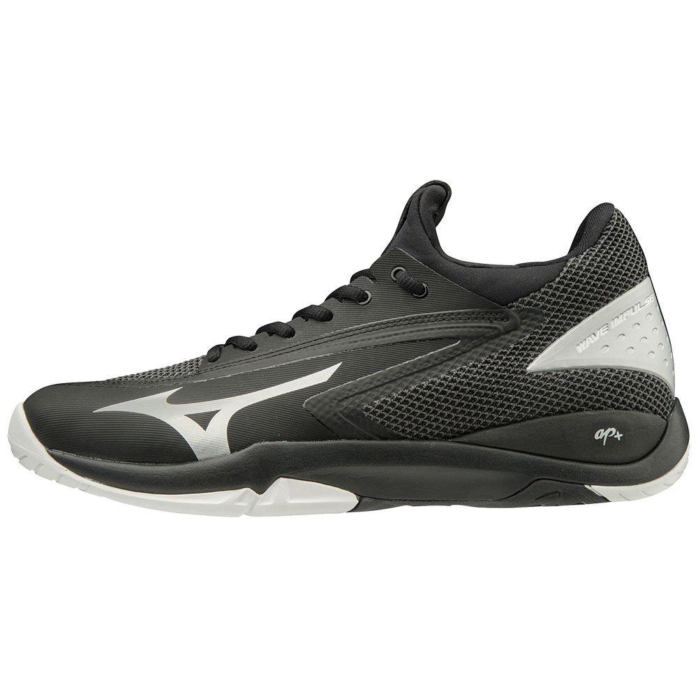 Mizuno Men's Tennis Shoes WAVE IMPULSE AC Black/Silver/White - XCFBOEI-28